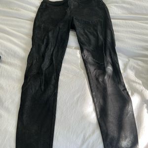 Sanctuary black coated leather leggings